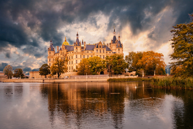 Обои картинки фото schwerin - germany, города, замки германии, простор