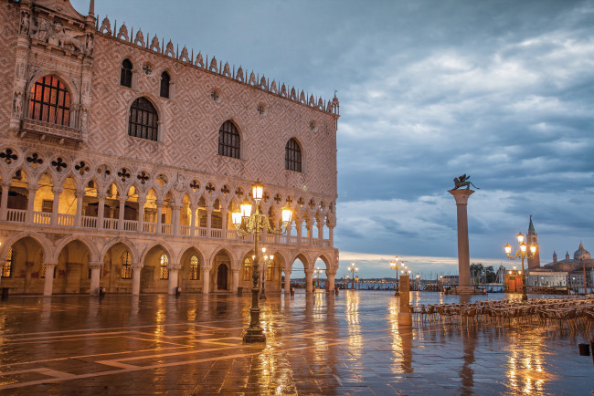 Обои картинки фото doge`s palace, города, венеция , италия, площадь