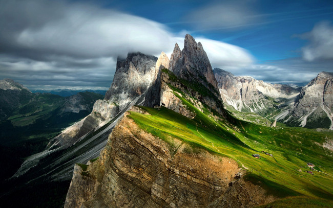 Обои картинки фото dolomite mountains, italy, природа, горы, dolomite, mountains