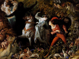 обоя scene, from, undine, рисованные, daniel, maclise