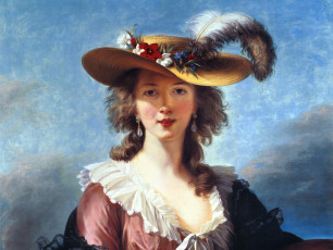 Картинка marie louise elisabeth vigee lebrun рисованные le brun перо шляпа