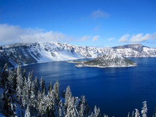 Картинка природа реки озера crater lake