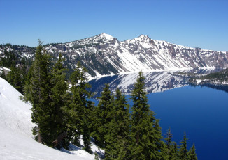 Картинка природа реки озера crater lake