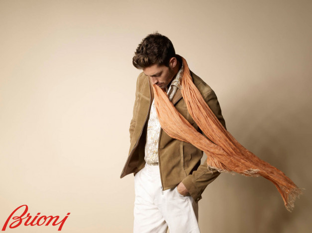 Обои картинки фото brioni, бренды, куртка, шарф