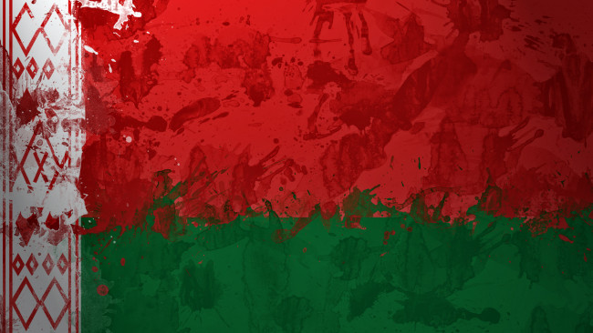 Обои картинки фото разное, граффити, flag, belorussia, белоруссия, флаг