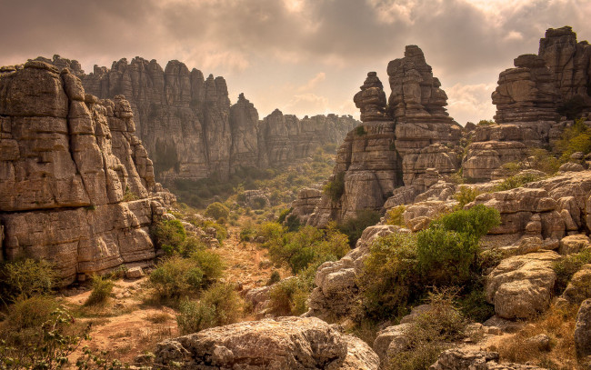 Обои картинки фото torcal, natural, park, antequera, spain, природа, горы, пейзаж