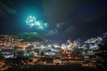 Картинка fireworks города огни ночного фейерверк ночь