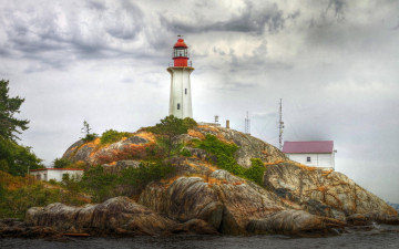 Картинка lighthouse природа маяки маяк холм океан побережье каменный