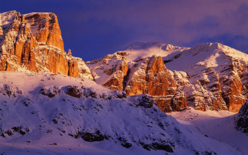 Картинка mountain природа горы вершины снега