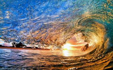 Картинка природа стихия брызги волна свет океан