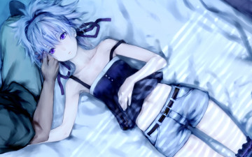 Картинка аниме darker+than+black kawakami rokkaku yin hei мужчина девушка кровать
