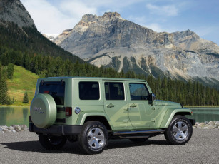 обоя jeep wrangler unlimited ev concept 2009, автомобили, jeep, 2009, unlimited, concept, ev, wrangler