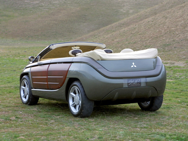 Обои картинки фото mitsubishi s u p concept 2001, автомобили, mitsubishi, s, u, p, concept, 2001