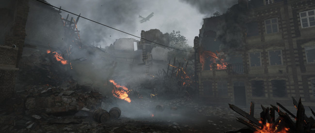 Обои картинки фото battlefield 1, видео игры, дом, пожар