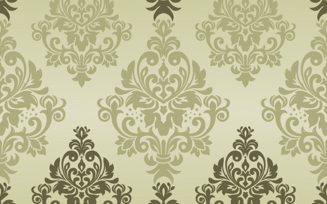 Обои картинки фото векторная графика, -графика , graphics, зеленый, текстура, pattern, background, classic, seamless, damask, орнамент, vector