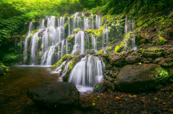 Картинка природа водопады скалы водопад каскад