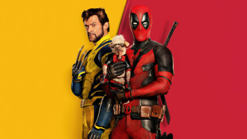 Картинка deadpool+&+wolverine++ +2024+ кино+фильмы deadpool+&+wolverine дэдпул и росомаха фантастика боевик комедия райан рейнольдс хью джекман пoстeр marvel