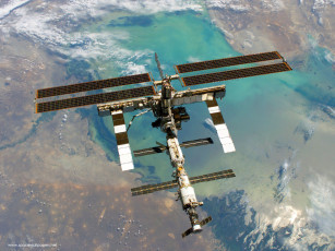 Картинка international space station космос космические корабли станции