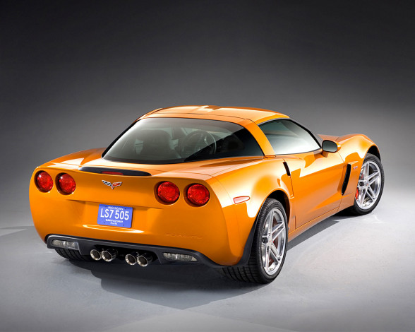 Обои картинки фото 2007, chevrolet, corvette, z06, автомобили