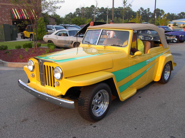 Обои картинки фото 1949, jeep, softtop, classic, автомобили