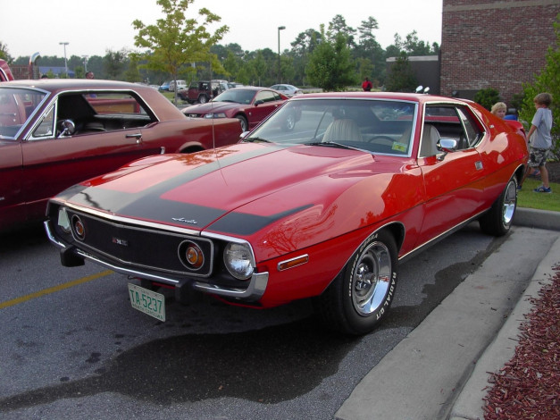 Обои картинки фото 1974, amx, javalin, classic, автомобили, выставки, уличные, фото