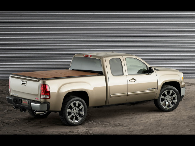 Обои картинки фото 2007, gmc, sierra, 1500, extended, cab, texas, edition, автомобили, gm