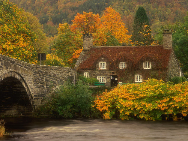 Обои картинки фото llanrwst, wales, города