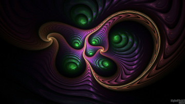 Картинка 3д графика fractal фракталы фрактал узор тёмный