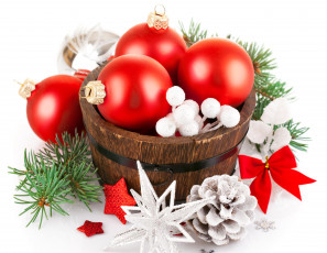 Картинка праздничные шарики украшения праздник christmas new year рождество новый год