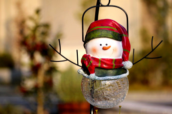 Картинка праздничные снеговики снеговик фигурка