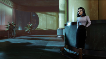 Картинка видео игры bioshock infinite girl woman elizabeth sea burial