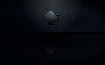 Картинка компьютеры apple логотип яблоко гвоздь стена