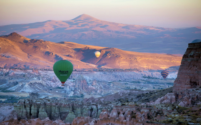 Обои картинки фото авиация, воздушные шары, sport, travel, cappadocia, hot, ballons