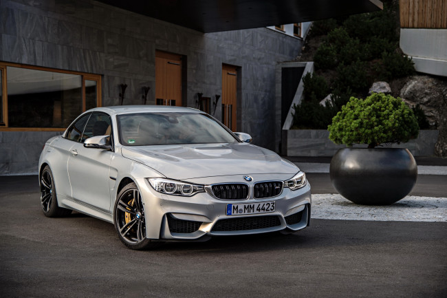 Обои картинки фото 2014 bmw m4 f32 convertible, автомобили, bmw, металлик, серебристый