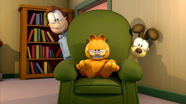 Обои картинки фото мультфильмы, garfield, персонажи