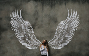Картинка девушки -unsort+ креатив крылья ангел девушка