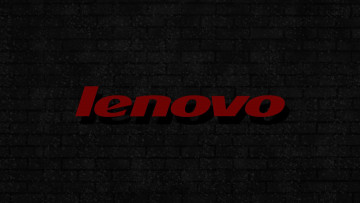 Картинка бренды lenovo пузырьки logo background кирпичная стена серая красная надпись