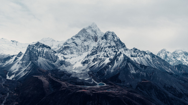 Обои картинки фото природа, горы, гора, эверест, горная, вершина, гималаи, непал, пейзаж