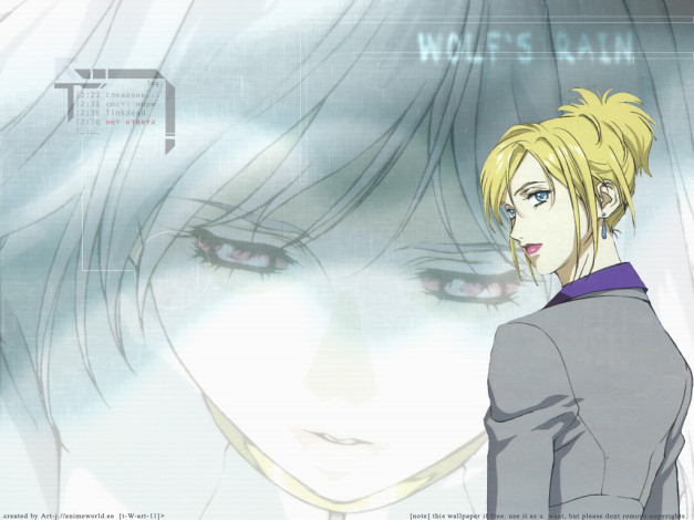 Обои картинки фото аниме, wolf`s, rain