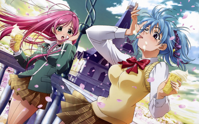 Обои картинки фото аниме, rosario, vampire