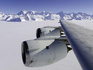Картинка авиация авиационный пейзаж креатив за бортом зима самолёт