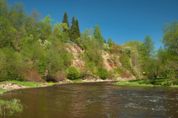 Картинка природа реки озера деревья лето река