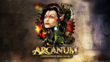 обоя arcanum, of, steamworks, and, magick, obscura, видео, игры, оружие, эльфийка, воины