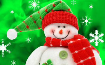 обоя праздничные, снеговики, снеговик, пуговица, колпак, шарф, игрушка