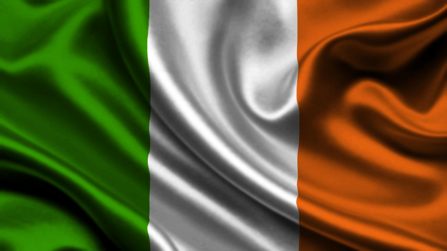 Обои картинки фото разное, флаги, гербы, flag, ирландия, satin, ireland