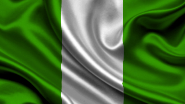 Обои картинки фото разное, флаги, гербы, нигерия, flag, satin, nigeria