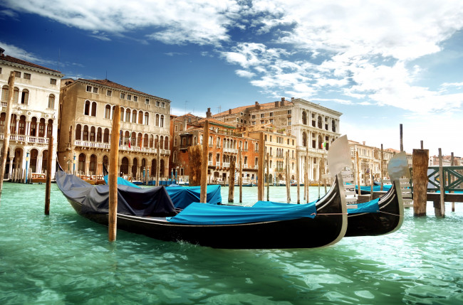 Обои картинки фото venice, italy, города, венеция, италия, гондолы, гранд-канал, canal, grande