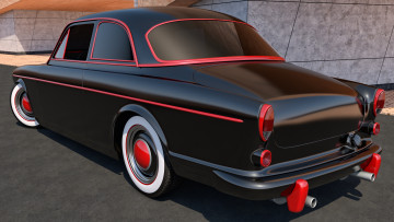 Картинка автомобили 3д 1961 volvo coupe amazon