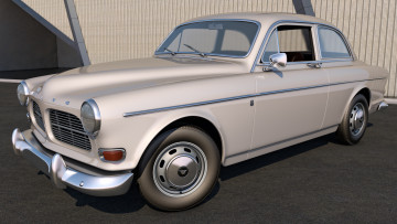 обоя автомобили, 3д, amazon, coupe, volvo, 1961