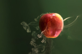 Картинка разное компьютерный+дизайн дым фрукт яблоко